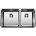 Blanco 442769 Formera 33 Undermount Double Basin Stainless Steel Kitchen Sink Stainless Steel
