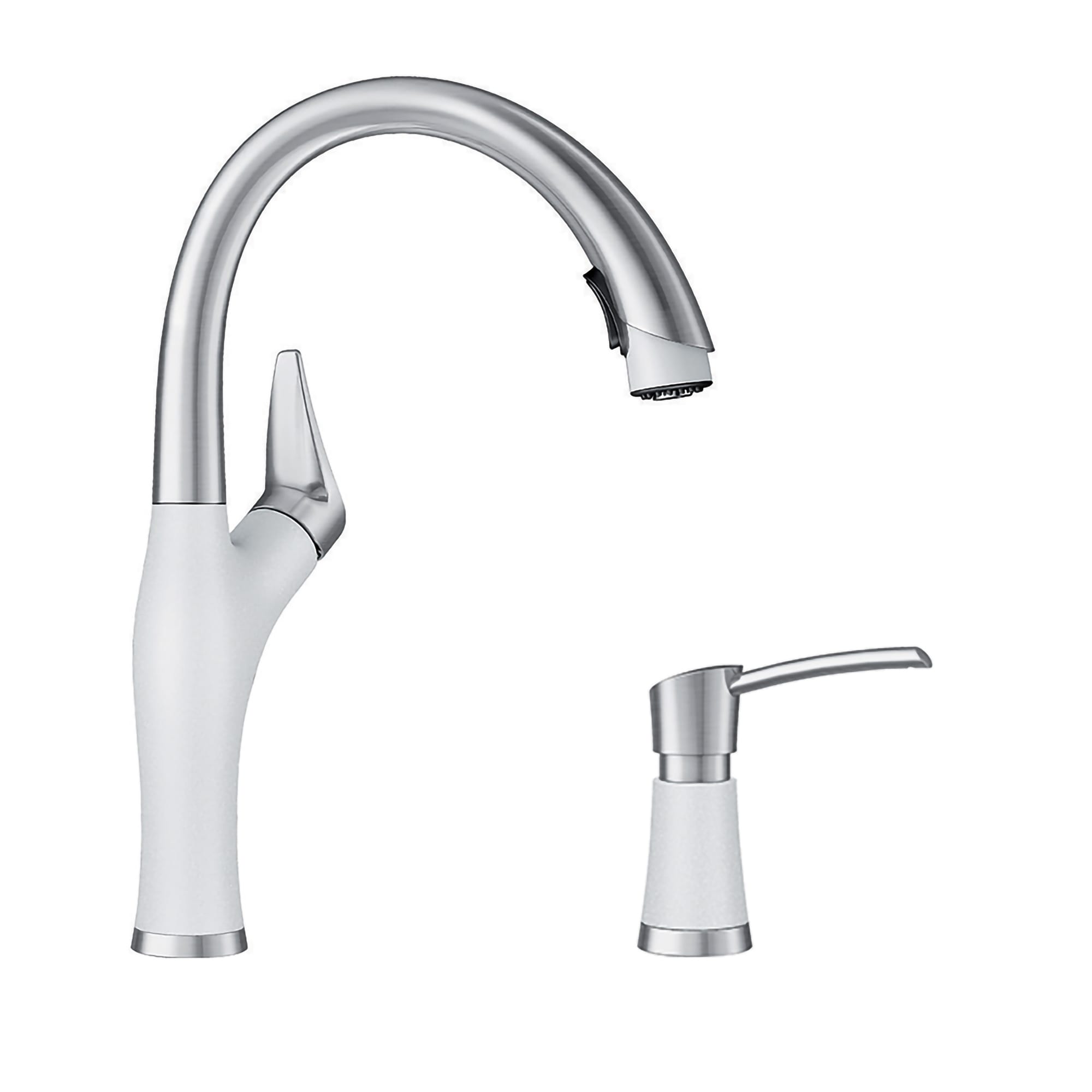 Blanco Kf 442028 Artona Pull Down Kitchen Faucet With Soap Dispenser 2 X 8.63 X 15.75