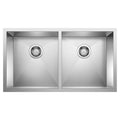 Blanco Precision 18 In X 29 In Double Basin Undermount Kitchen Sink