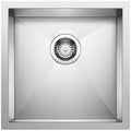 Blanco 515637 Precision Single Basin Stainless Steel Bar Sink 17In X 17In Satin