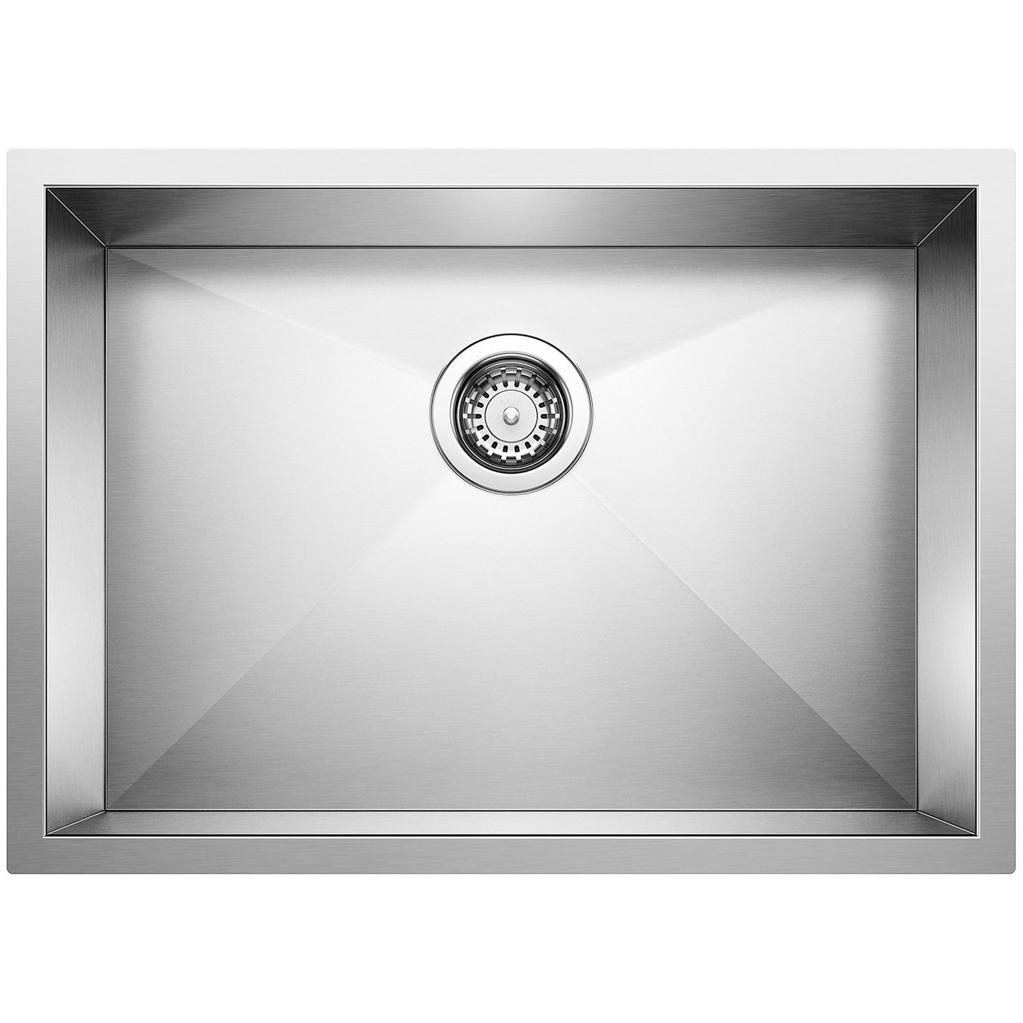 Blanco 515819 Precision Single Basin Undermount Stainless Steel Kitchen Sink With Zero Radius Corners 25 X 18