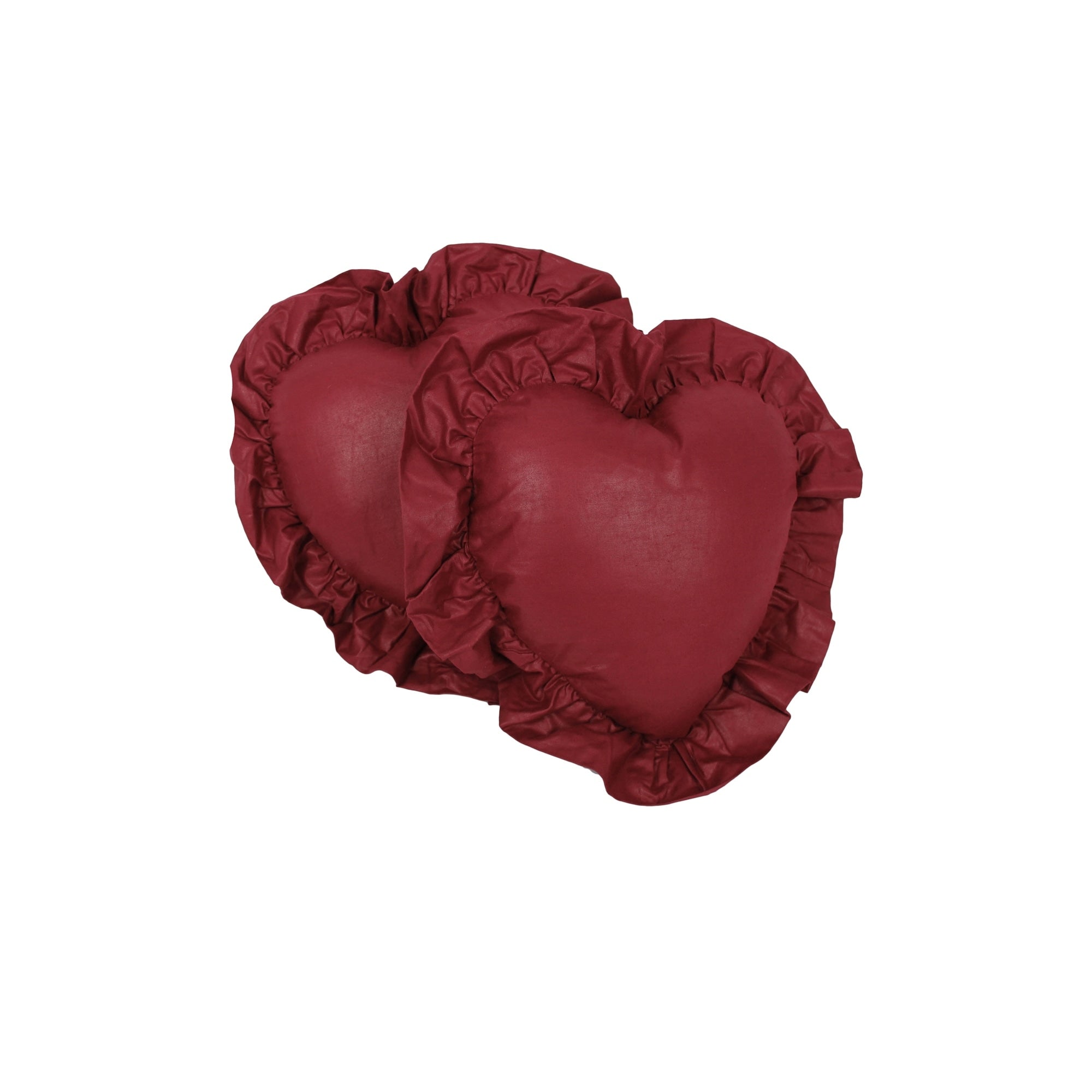 Blazing Needles Heart 12 Inch Decorative Throw Pillow Set Of 2