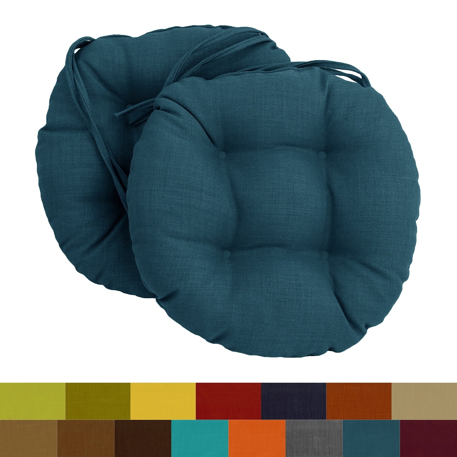 Blazing Needles 16X16 Inch Round Outdoor Chair Cushions Set Of 2