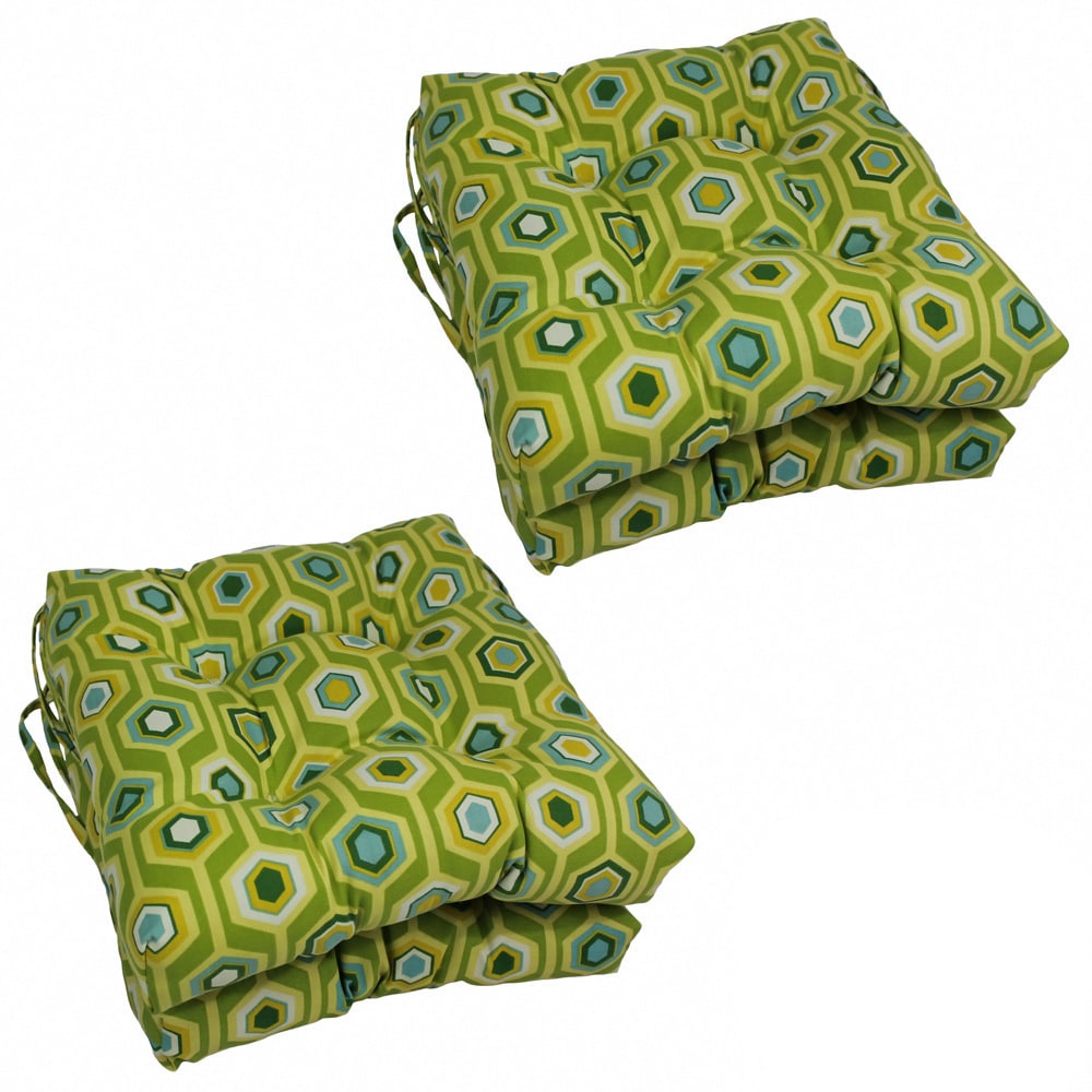 Blazing Needles 16 Inch Indoor Outdoor Chair Cushion Set Of 4 16 X 16