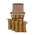 Blazing Needles 16 Inch Square Tufted Outdoor Chair Cushions Set Of 4 16 X 16