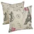 Blazing Needles 17 Inch Euro Throw Pillow Set Of 2