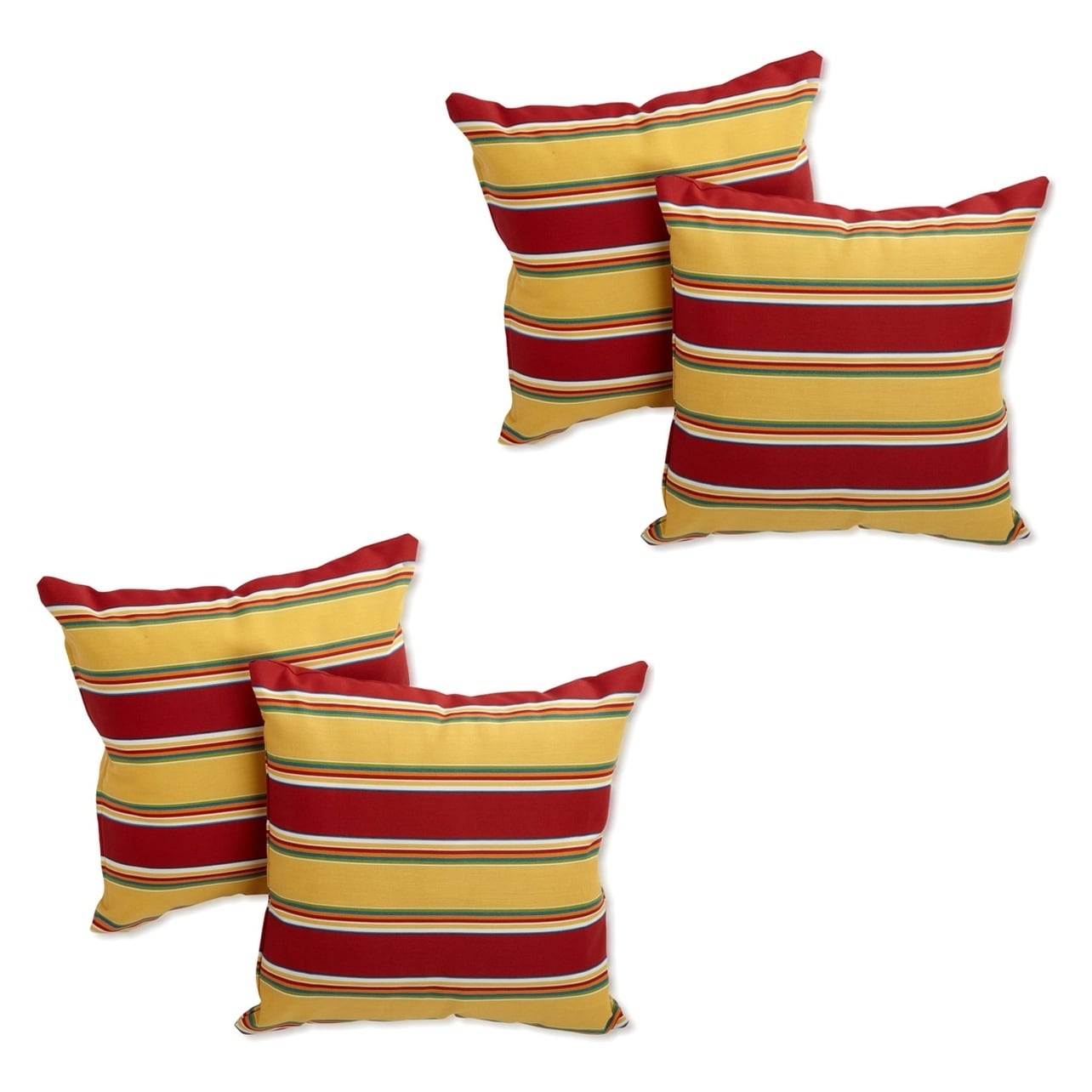 Blazing Needles 17 Inch Indoor Outdoor Throw Pillow Set Of 4
