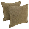 Blazing Needles 18 Inch Corded Hawthorne Multi Jacquard Chenille Throw Pillows Set Of 2