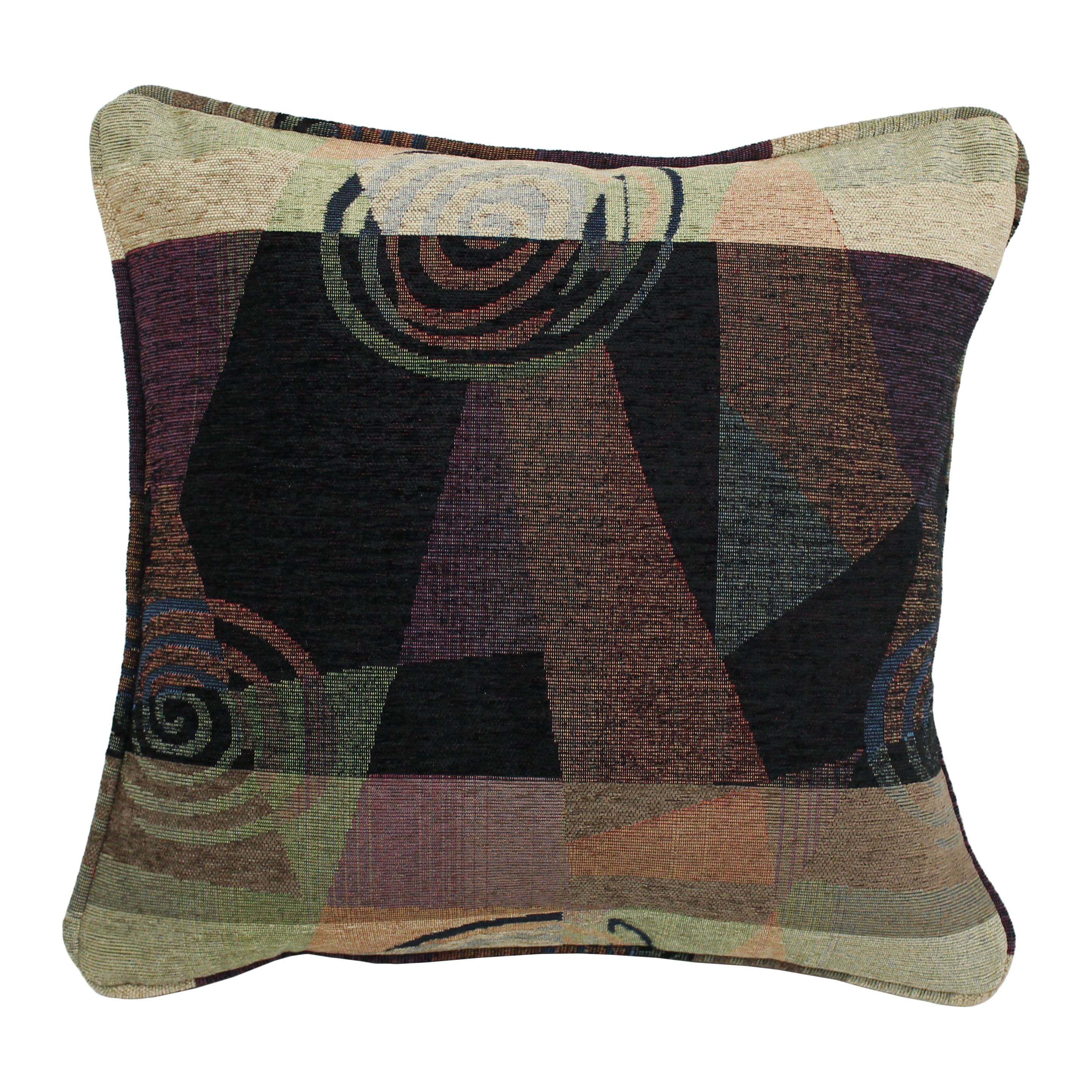 Blazing Needles 18 Inch Dark Side Of The Moon Chenille Throw Pillow