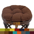 Blazing Needles 18 Inch Indooor Outdoor Footstool Cushion