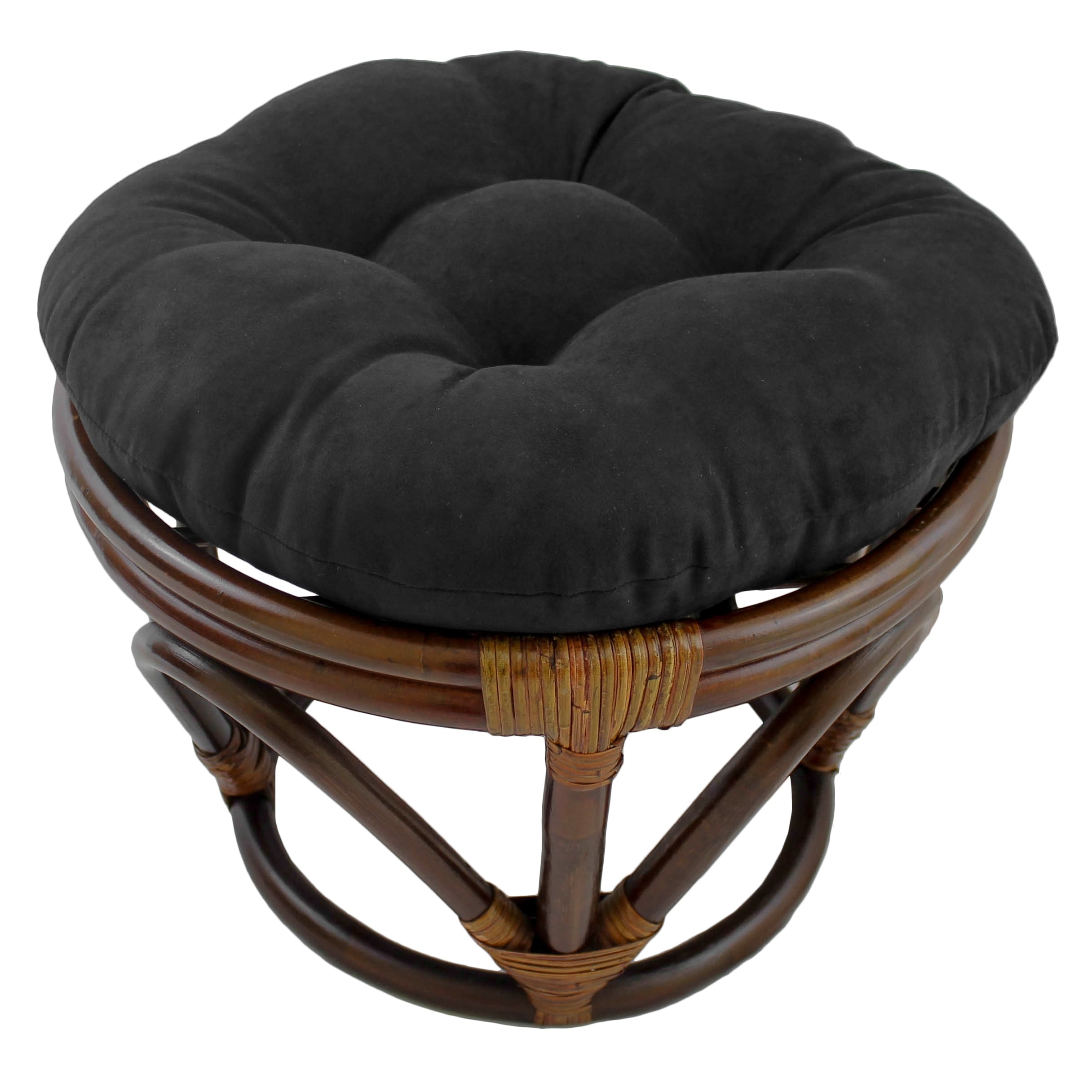 Blazing Needles 18 Inch Microsuede Papasan Foot Stool Cushion