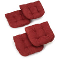 Blazing Needles 19 Inch Microsuede U Shaped Chair Cushion Set Of 4