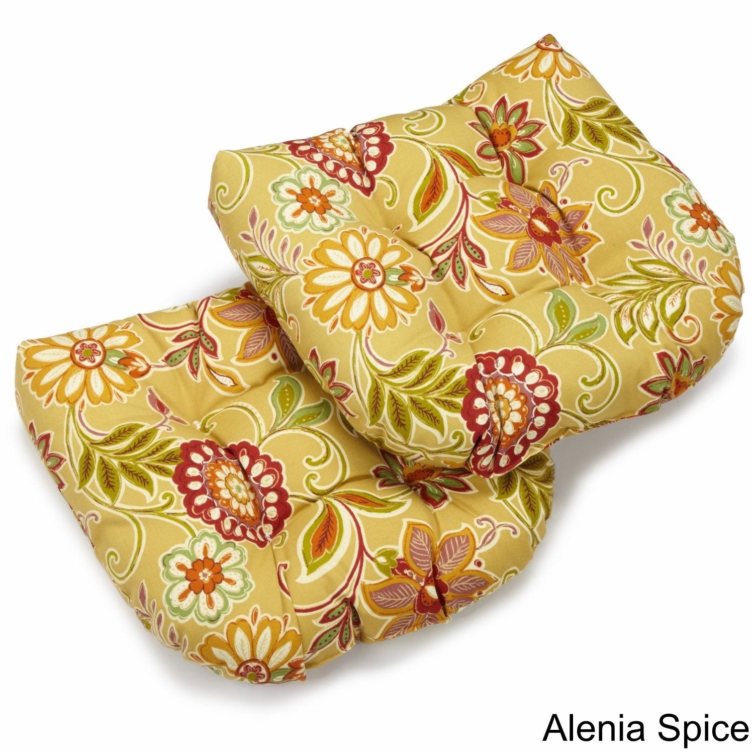 Blazing Needles 19 Inch All Weather Indoor Outdoor Chair Cushion Set Of 2 19 X 19