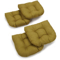 Blazing Needles Indoor Outdoor Chair Cushion Set Of 4 19 X 19