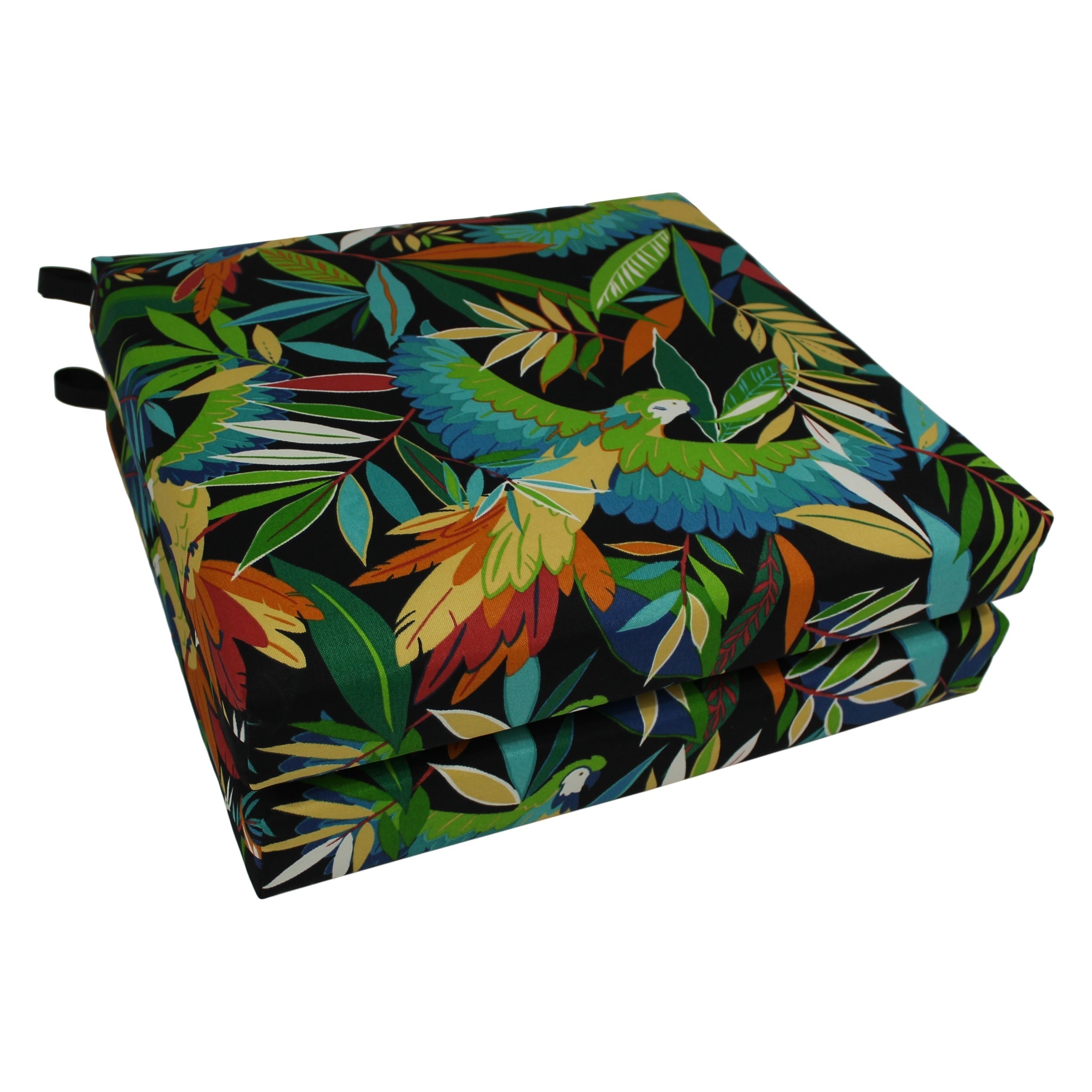 Blazing Needles 20 Inch All Weather Outdoor Chair Cushion Set Of 2 19 X 19