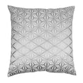 Blazing Needles 20 Inch Indian Silver Diamond Mosaic Embroidered Throw Pillow
