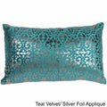 Blazing Needles 20 Inch By 12 Inch Rorschach Scaled Velvet Throw Pillow
