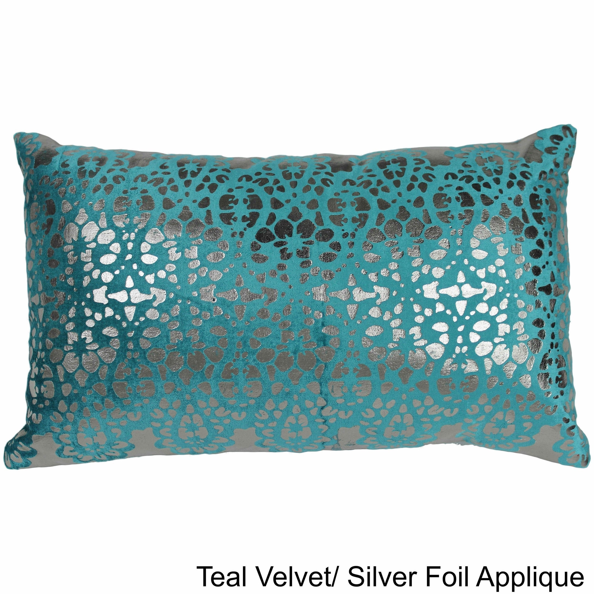 Blazing Needles 20 Inch By 12 Inch Rorschach Scaled Velvet Throw Pillow