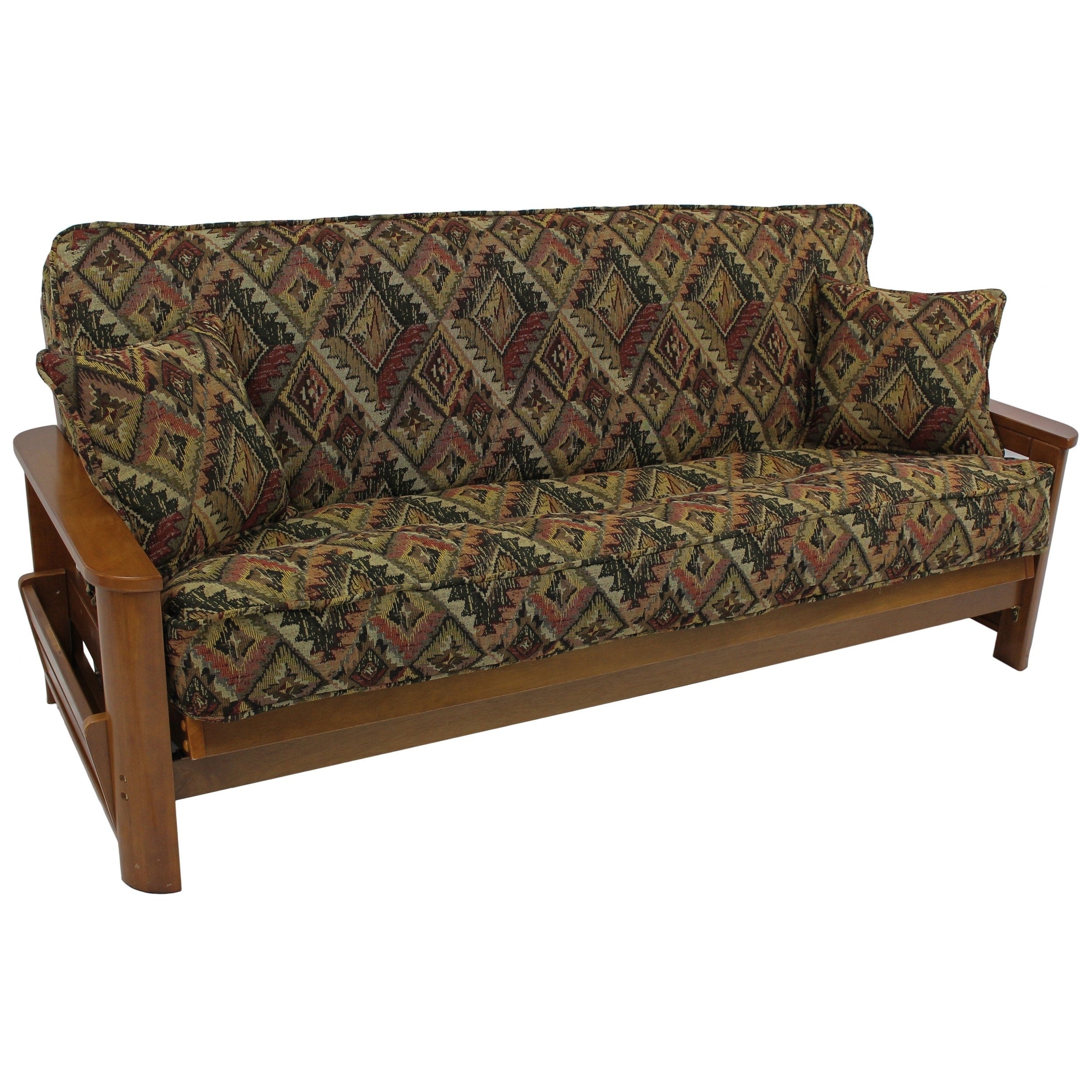 Blazing Needles 3 Piece Full Size Tapestry Futon Cover Set