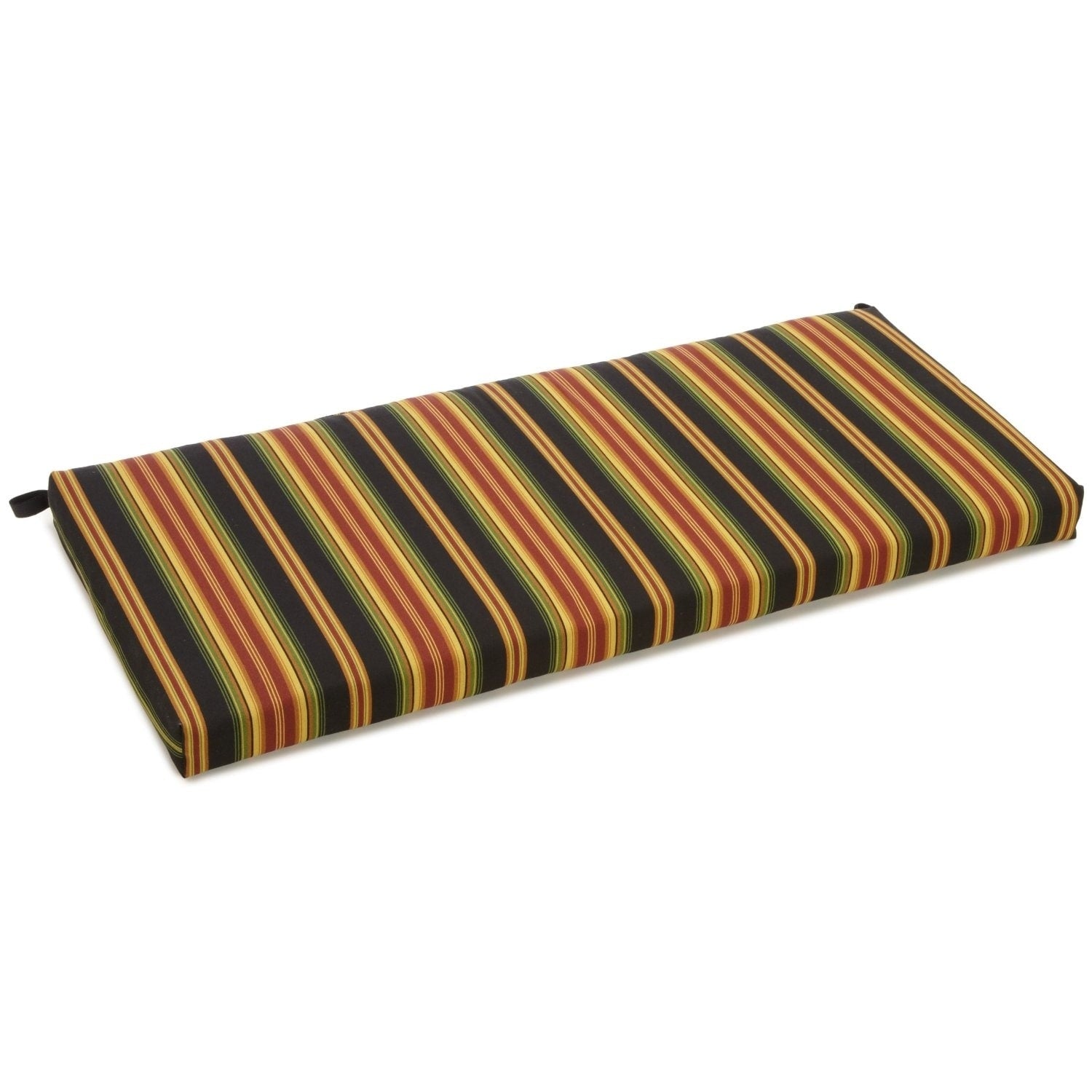 Blazing Needles All Weather Striped 40 Inch Bench Cushion