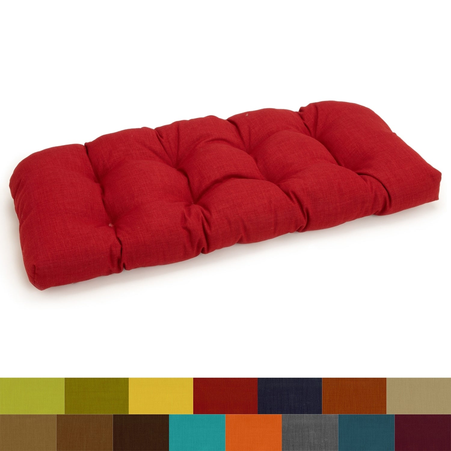 Blazing Needles 42 Inch Indoor Outdoor U Shape Bench Cushion