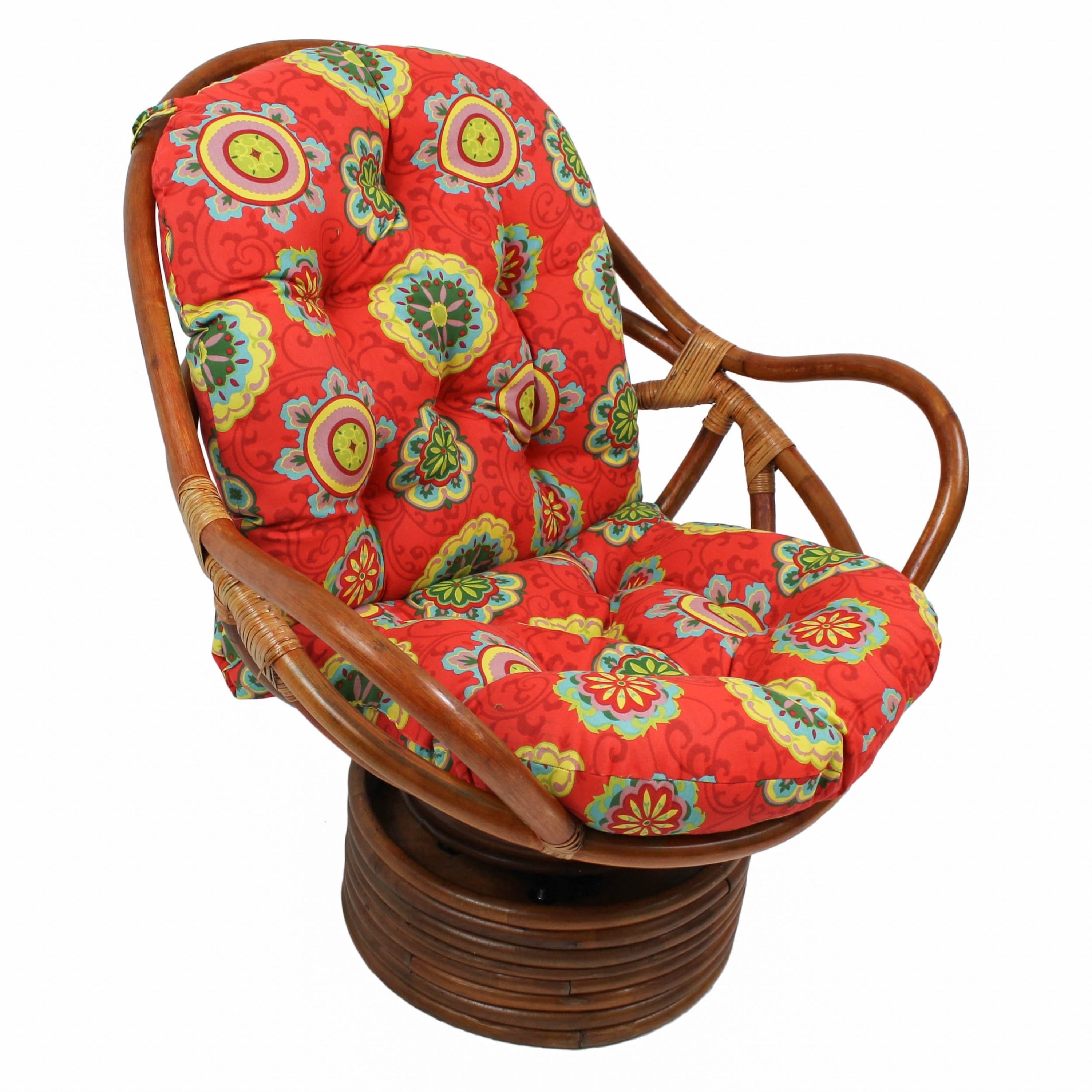 Blazing Needles 48 Inch Indoor Outdoor Swivel Rocker Cushion