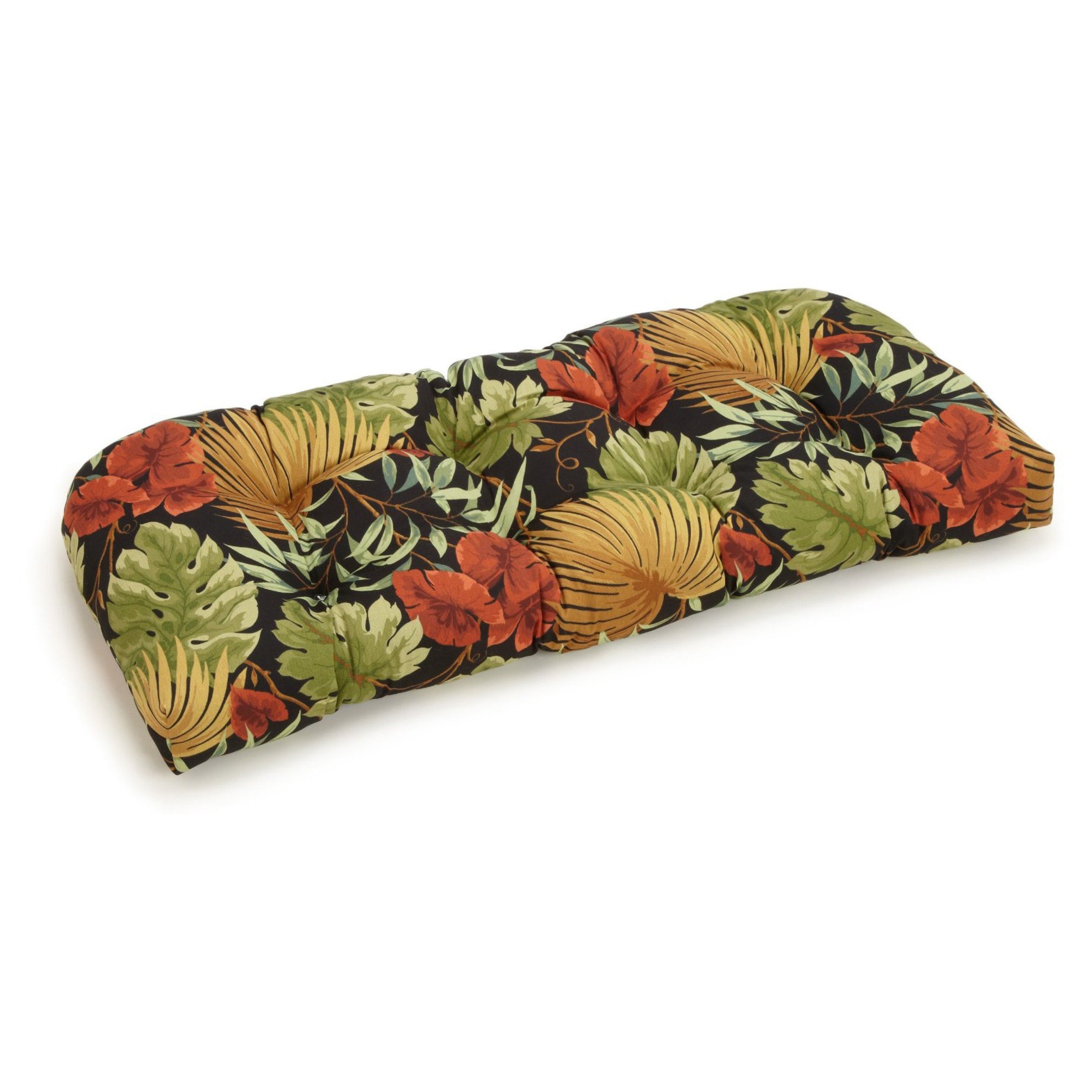 Blazing Needles All Weather 42 Inch U Shape Bench Cushion