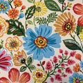 All Weather Blue Floral Outdoor Double Glider Chair Cushion