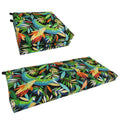 All Weather Uv Resistant Multicolored Outdoor Settee Cushions Set Of Three