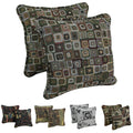 Blazing Needles 18 Inch Corded Tapestry Pillows Set Of 2