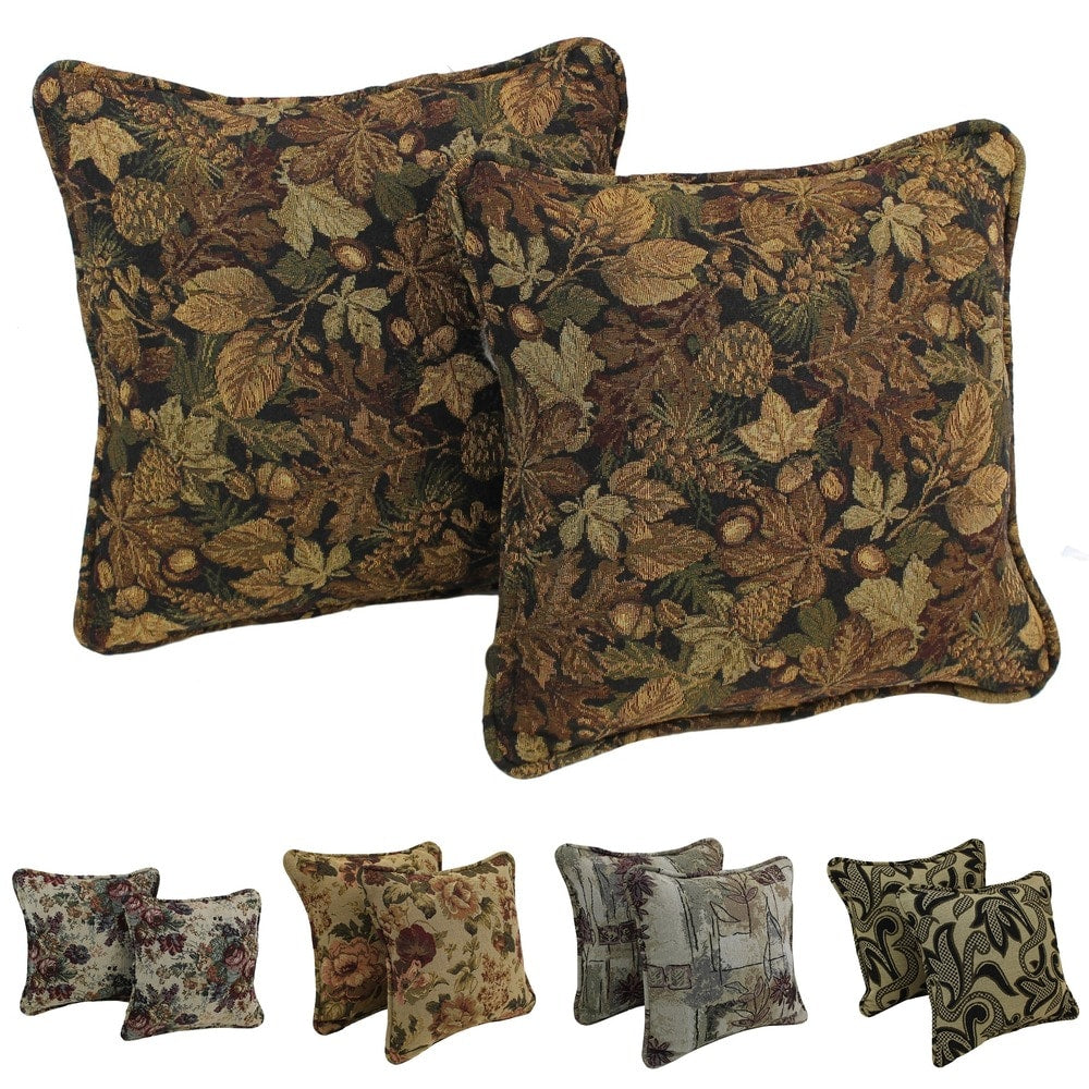 Gracewood Hollow Chaat Floral Corded Tapestry Pillow Set Of 2