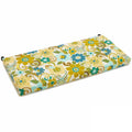 Blazing Needles Floral Stripe 42 Inch Spun Polyester Outdoor Loveseat Cushion