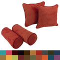 Blazing Needles Microsuede Throw Pillow Set Set Of 4