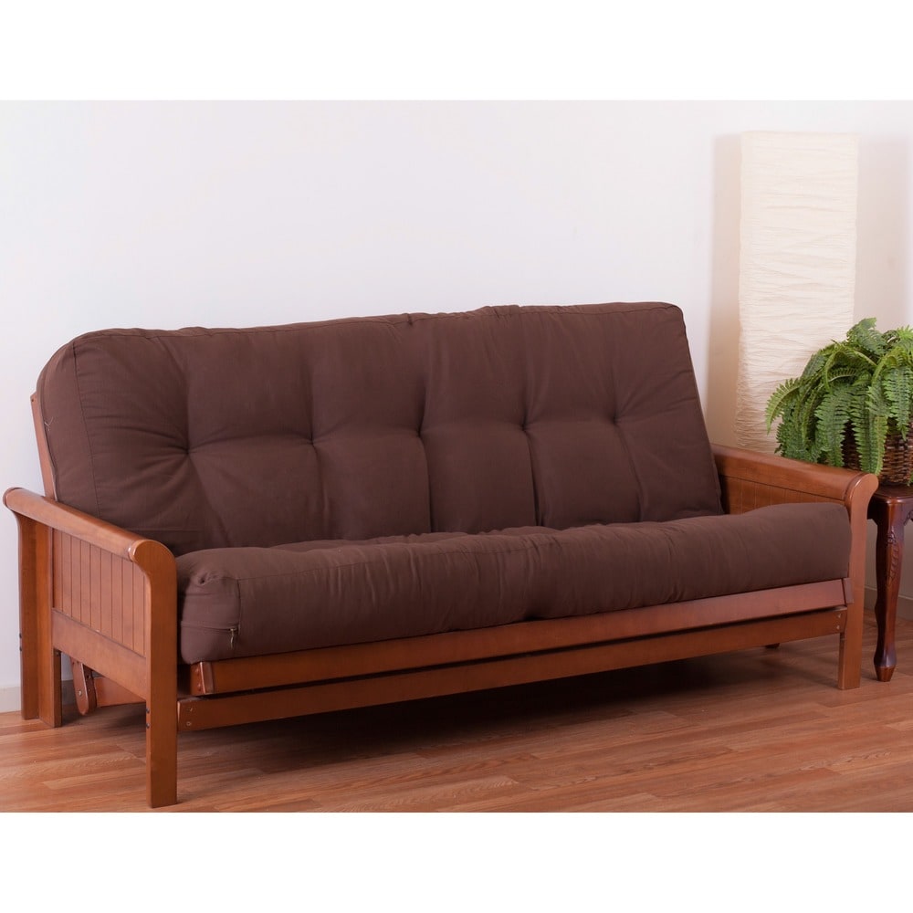 Blazing Needles Renewal Twill Fabric 10 Inch Queen Size Futon Mattress