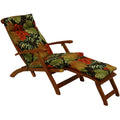 Blazing Needles Steamer Deck Outdoor Lounger Cushion