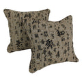 Blazing Needles Tapestry Corded Oriental Throw Pillows Set Of 2