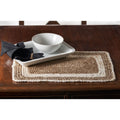 Bleached Bordered Natural Jute Place Mat 1 1 X 1 7