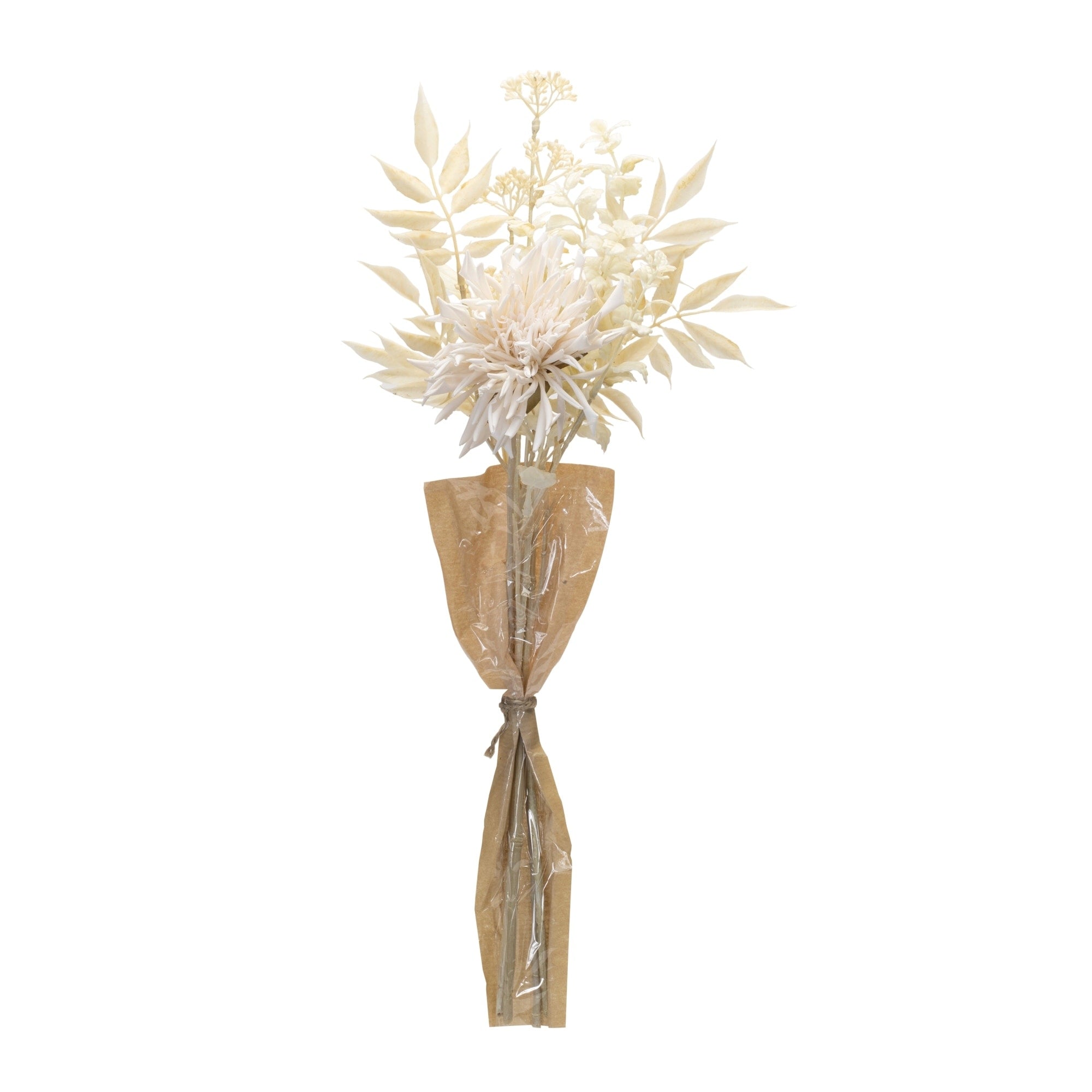 Bleached Chrysanthemum Bouquet Set Of 2