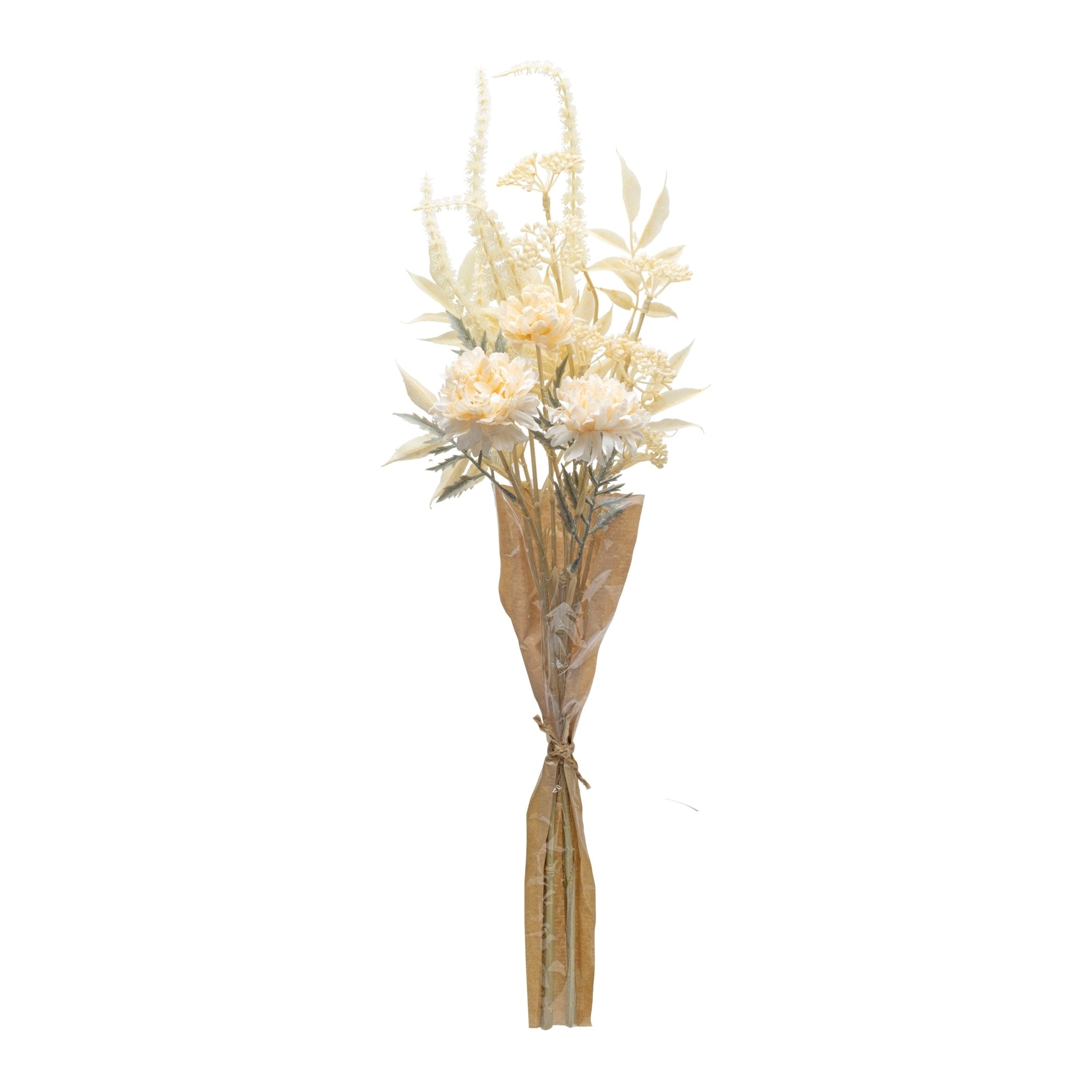 Bleached Zinnia Bouquet Set Of 2