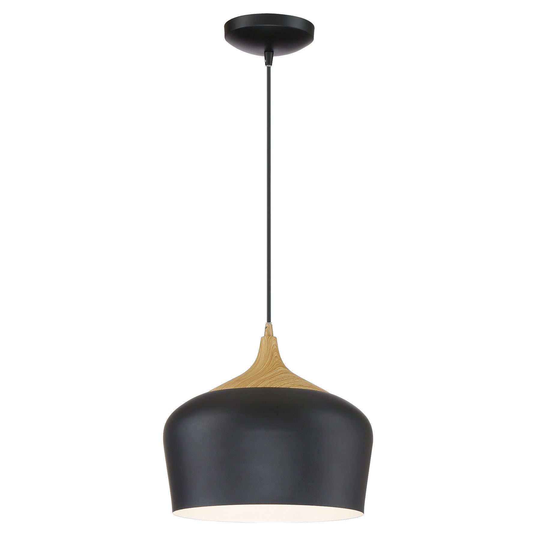 Blend 1 Light Black With Wood Grain Pendant