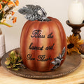 10 Bless The Harvest And Give Thanks Thanksgiving Table Top Pumpkin