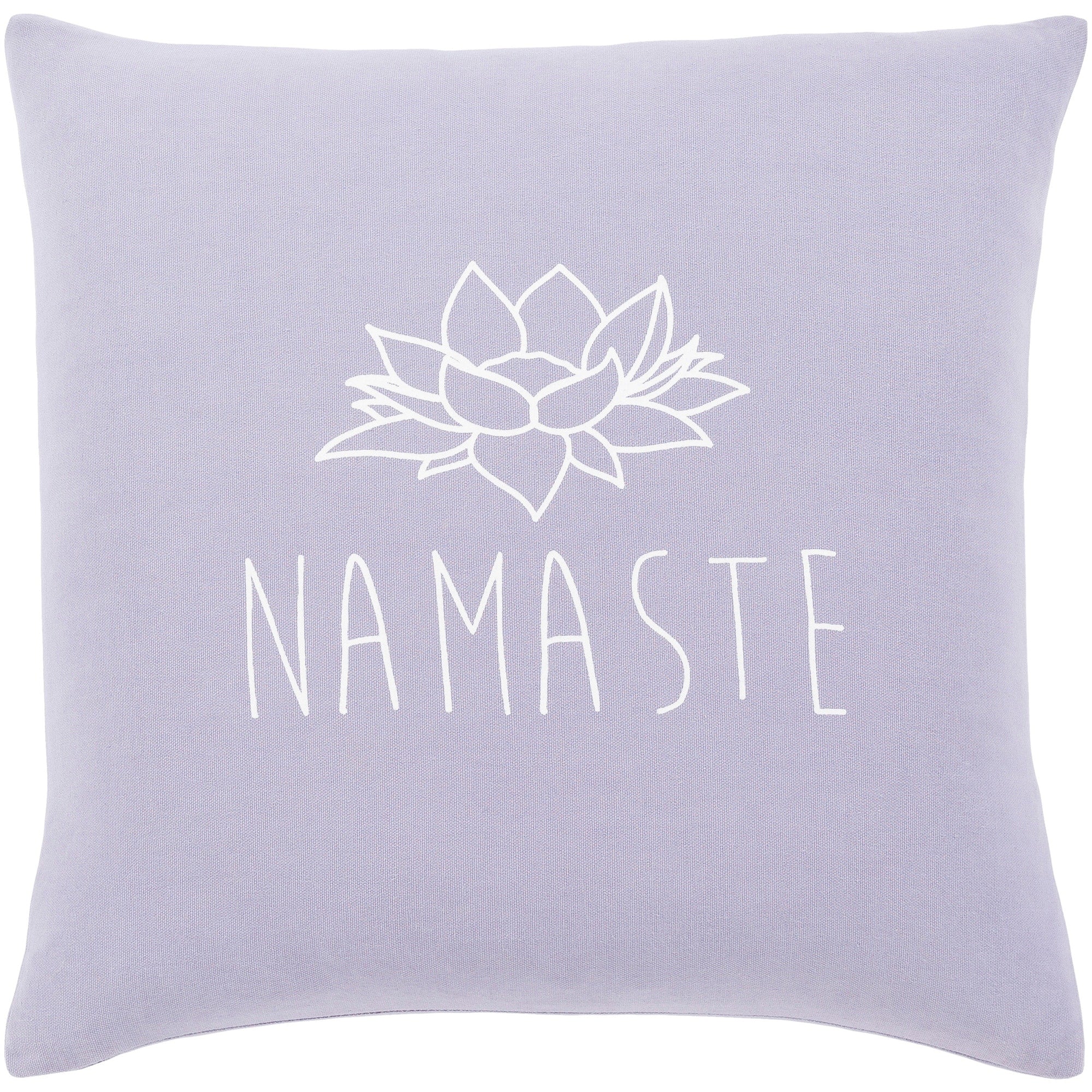 Blessed Lavender Namaste Poly Fill Throw Pillow 20 X 20