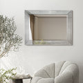 Bling Beveled Glass Rectangle Wall Mirror Clear 30 In. X 1.24 In. X 40 In.