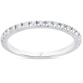 Bliss 10K White Gold 1 4 Ct Tdw Diamond Wedding Ring Stackable Womens Anniversary Band