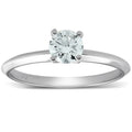 Bliss 14K White Gold 1 2 Ct Tdw Round Solitaire Diamond Engagement Ring