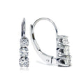 Bliss 14K White Gold 1 2Ct Tdw Diamond Leverback Earrings