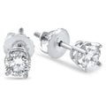 Bliss 14K White Gold 3 8 Ct Tdw Screw Back Diamond Studs