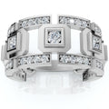 Bliss Diamond 1 1 4Ct Diamond Ring Mens Lab Grown Wedding Band In White Or Yellow Gold