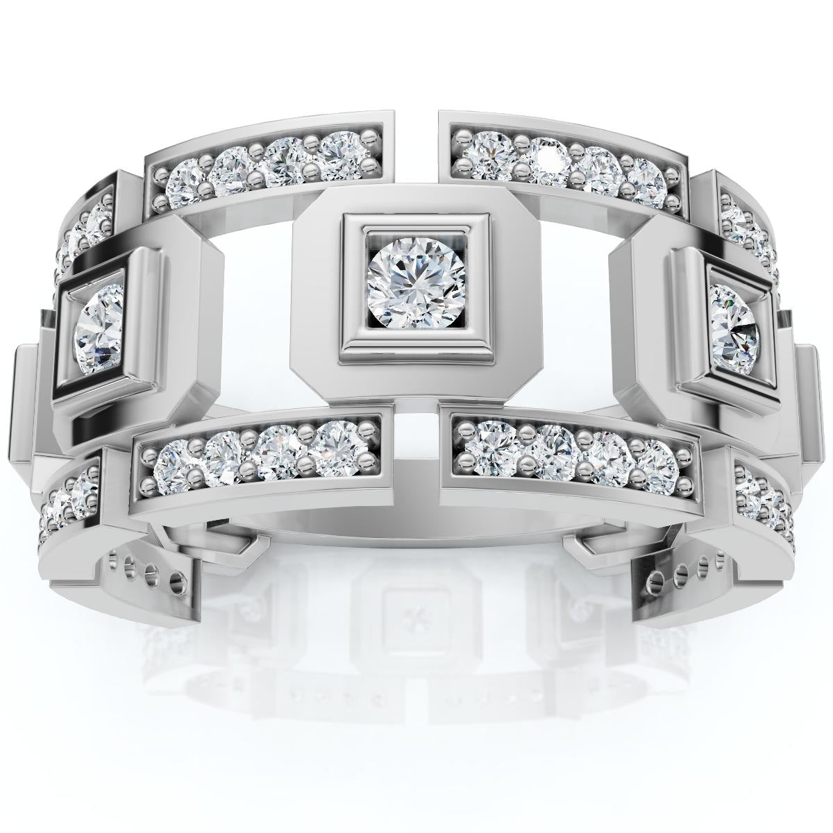 Bliss Diamond 1 1 4Ct Diamond Ring Mens Lab Grown Wedding Band In White Or Yellow Gold
