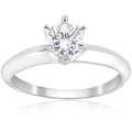 Bliss Diamond 1 2Ct Diamond Solitaire Engagement Ring White Gold